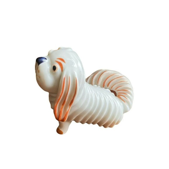 Metzler Ortloff Figurine Pekingese Dog Bosse Germany Porcelain Art Deco Rare - Picture 6 of 9